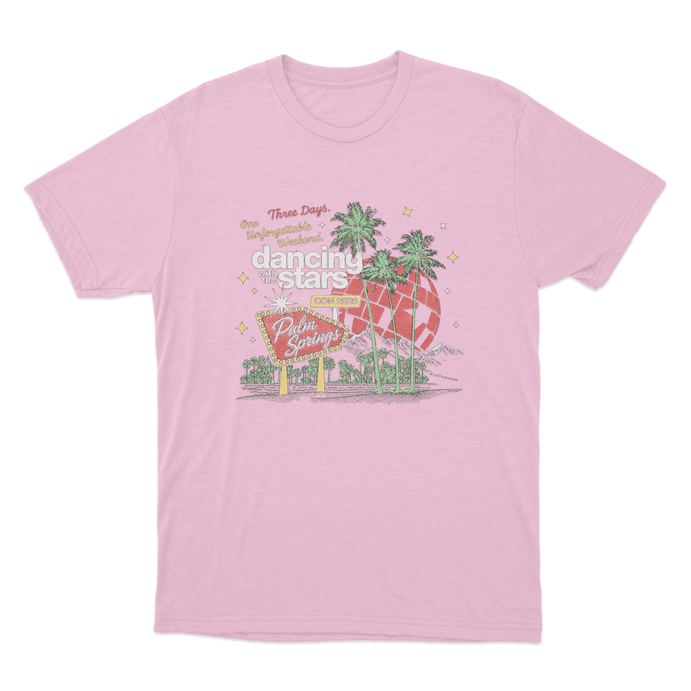 Dancing With The Stars Con Unisex T Shirt Pink Dancing With The Stars Con Unisex T Shirt Pink