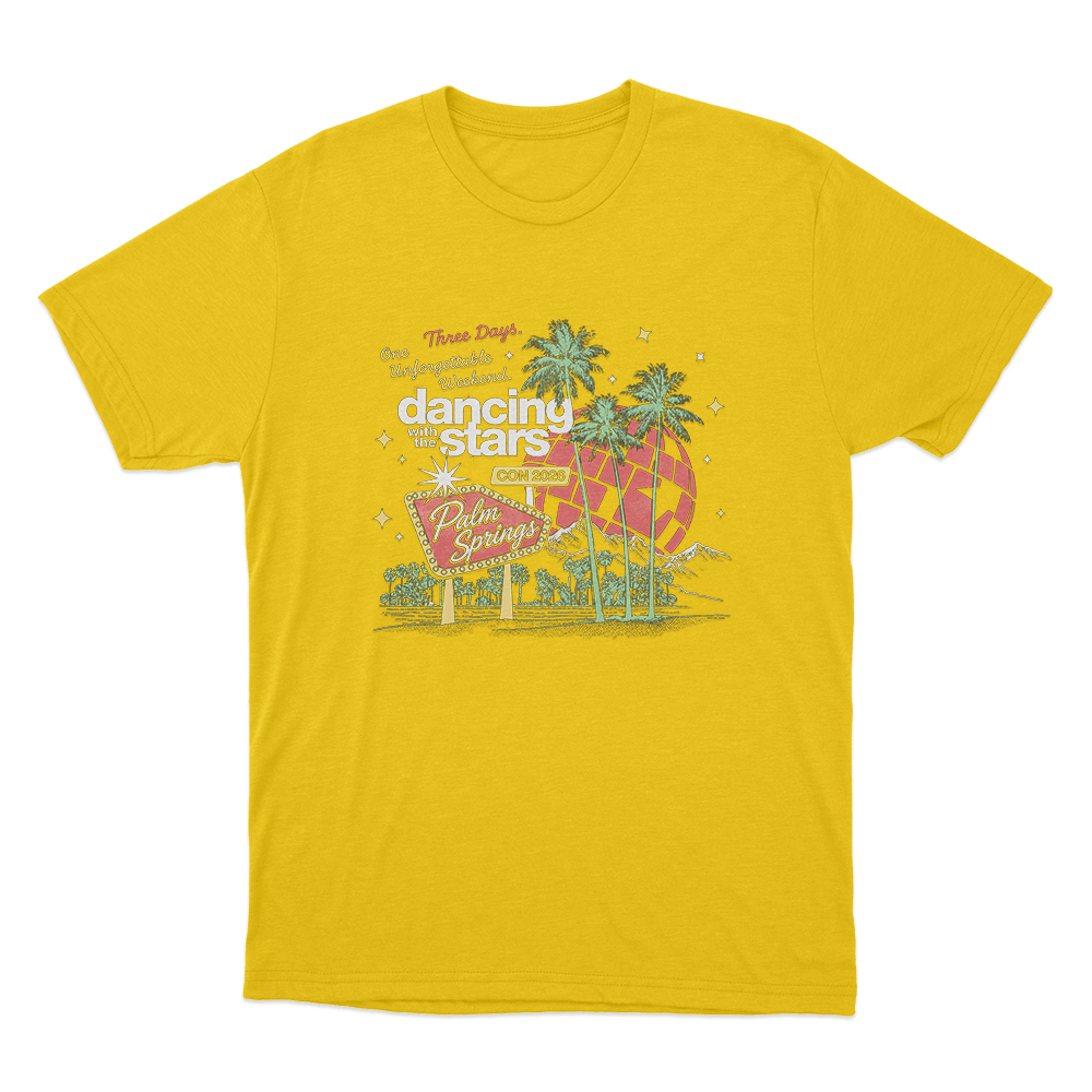 Dancing With The Stars Con Unisex T Shirt Yellow Dancing With The Stars Con Unisex T Shirt Yellow
